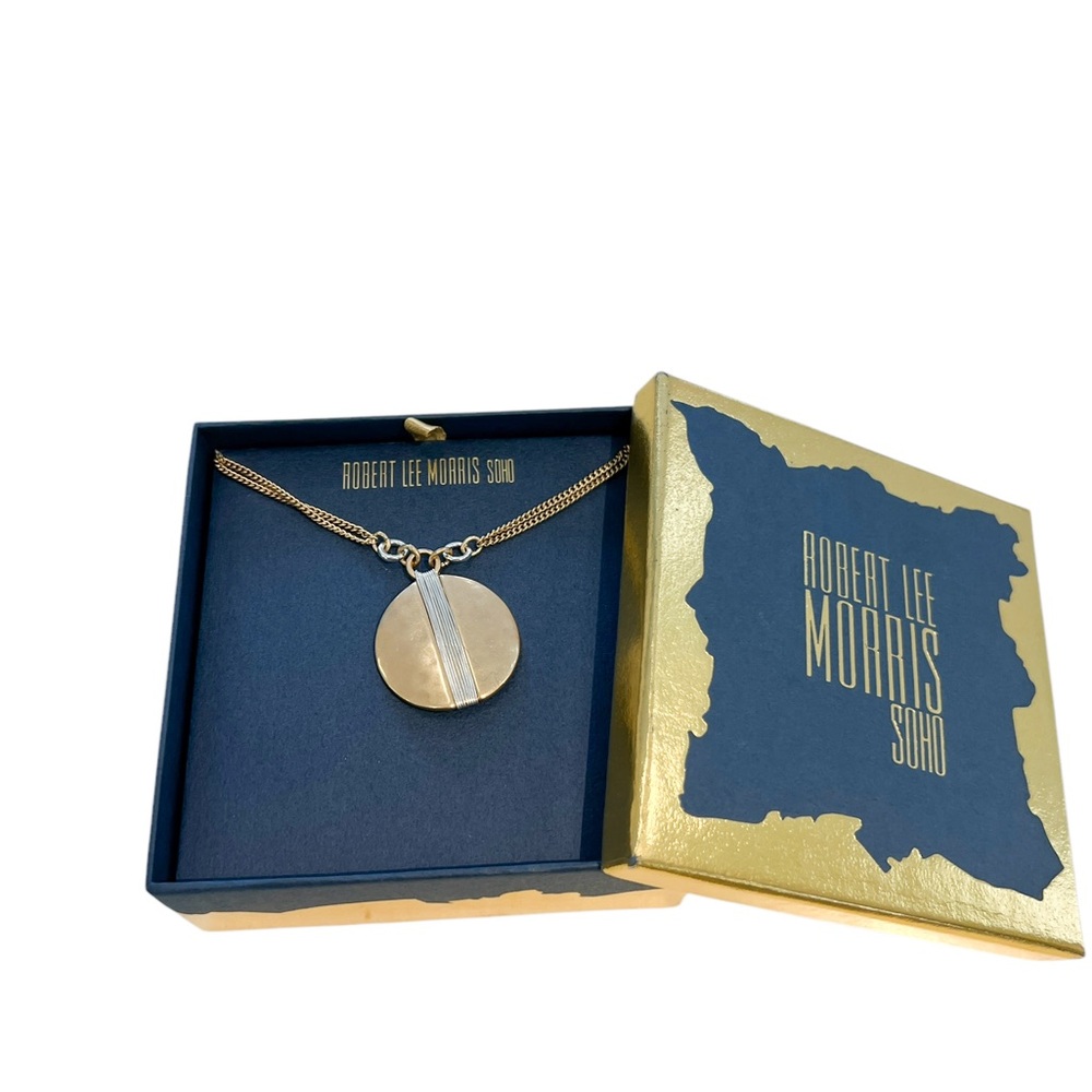 Robert Lee Morris Gold Pendant Necklace